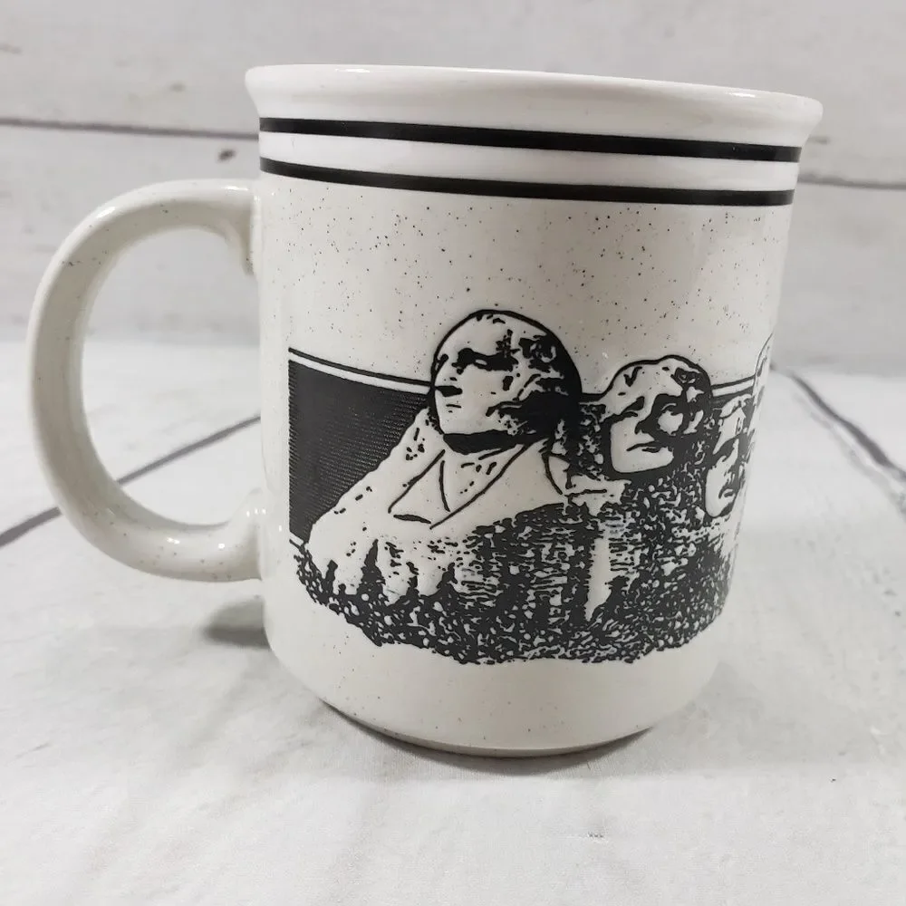 Mount Rushmore Mug Vintage Coffee Tea Cup Ceramic